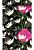 carta da parati magnolia nero e rosa