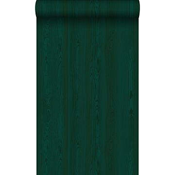 carta da parati tavole di legno fresco verde smeraldo