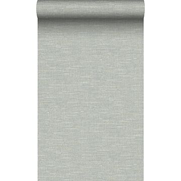 carta da parati struttura di lino blu grigio