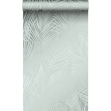 carta da parati foglie di palma verde celadon