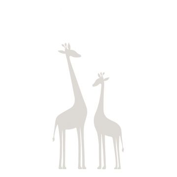 fotomurale giraffe grigio caldo