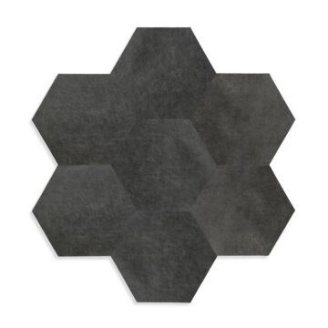 piastrelle in ecopelle autoadesivi  esagono grigio antracite