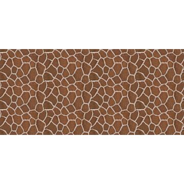 fotomurale a stampa pelle di giraffa marrone